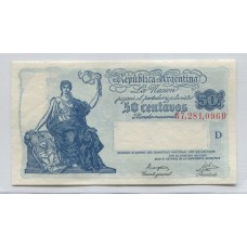 ARGENTINA COL. 405a BILLETE DE $ 0,50 PICK 250a